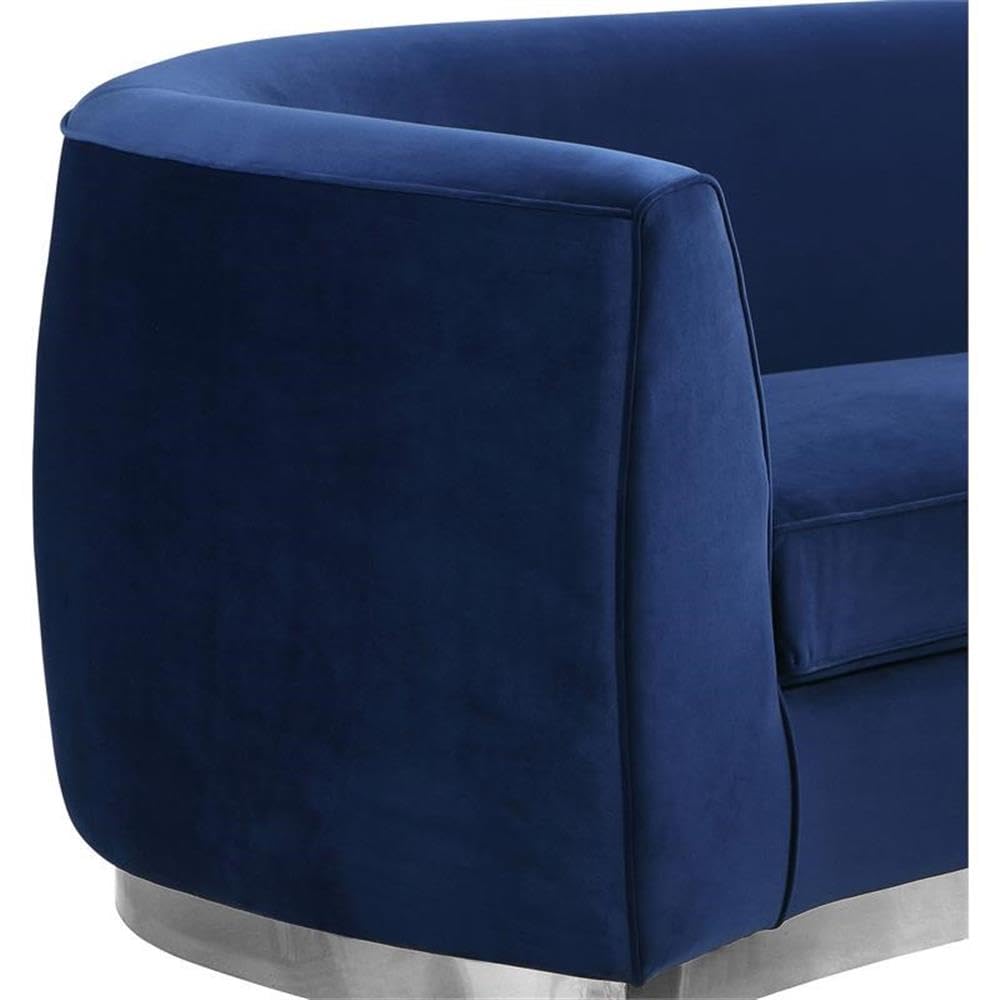 BOWERY HILL Contemporary Velvet Accent Chair