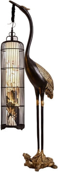 Floor Lamps Compatible with Bedroom Chinese Floor Lamp Crane Lantern Tea Room
