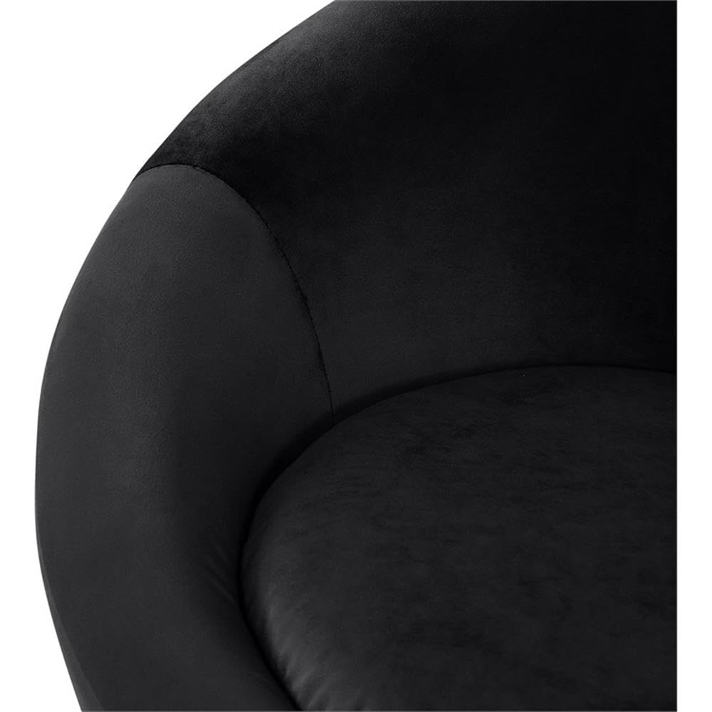 BOWERY HILL Contemporary Velvet Accent Chair