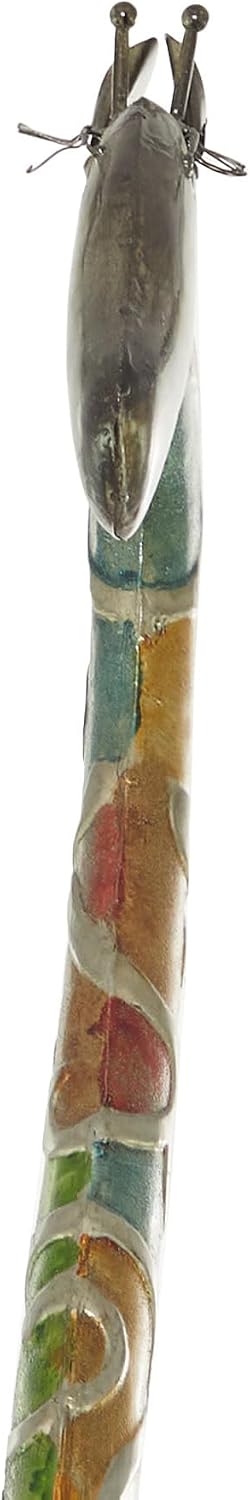 Deco 79 Metal Giraffe Decor Tall 17" x 7" x 73", Matte Multi Colored
