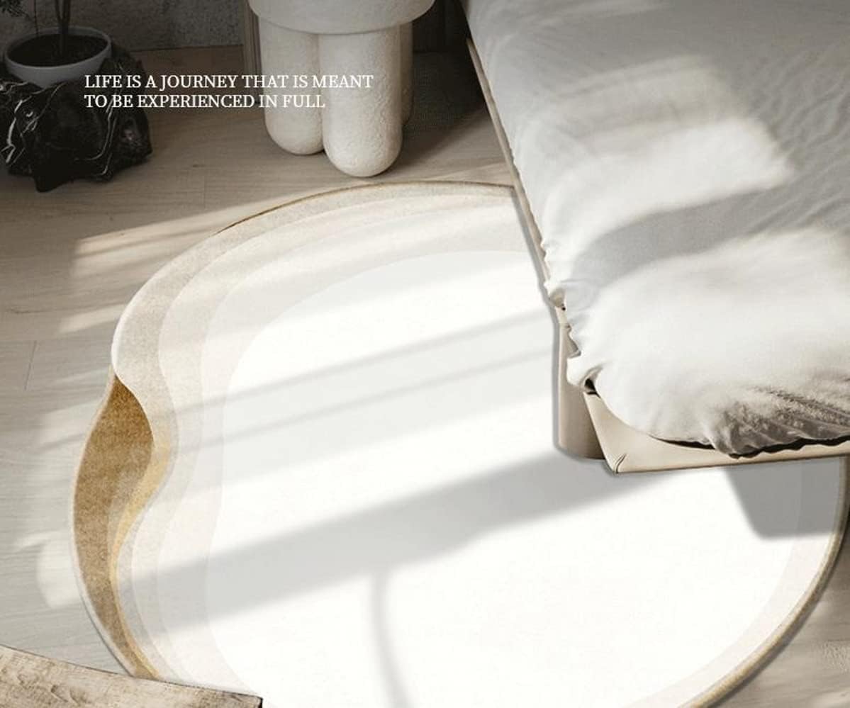 Soft Wool Modern Abstract Area Rugs for Living Room