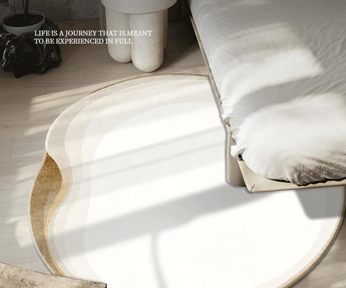 Soft Wool Modern Abstract Area Rugs for Living Room