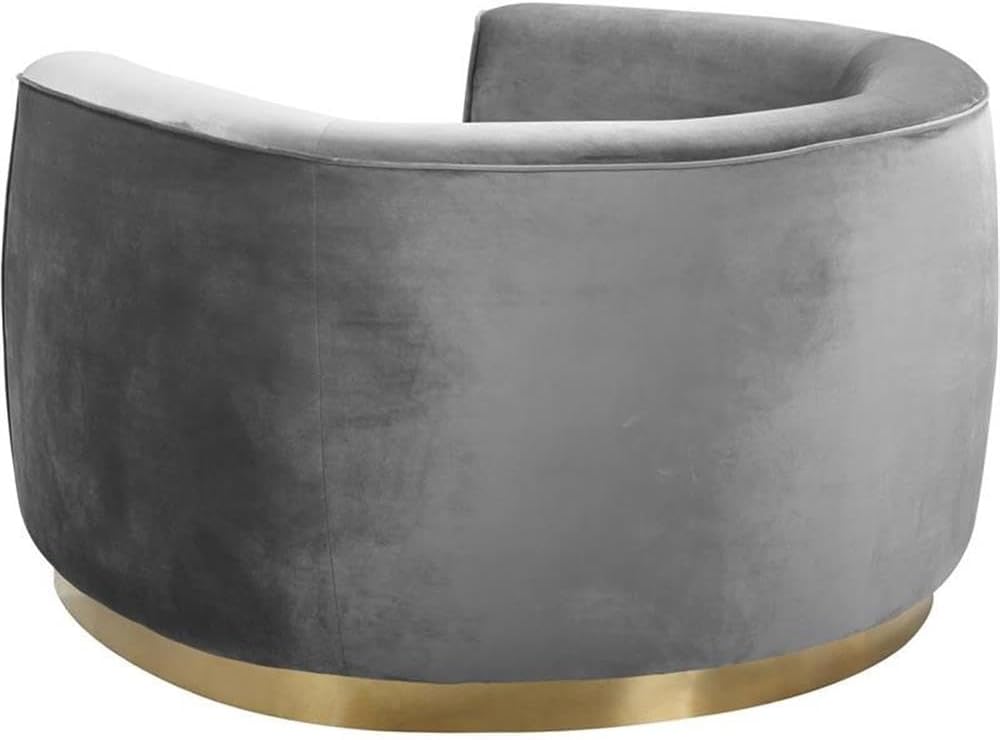 BOWERY HILL Contemporary Velvet Accent Chair