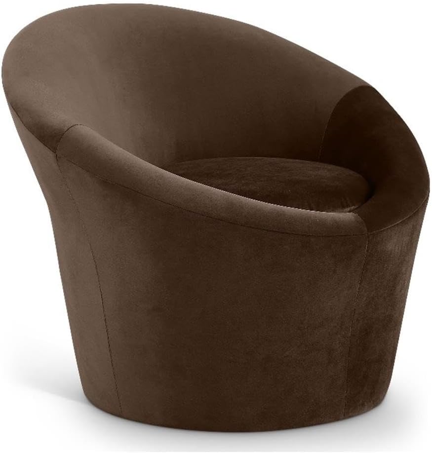 BOWERY HILL Contemporary Velvet Accent Chair