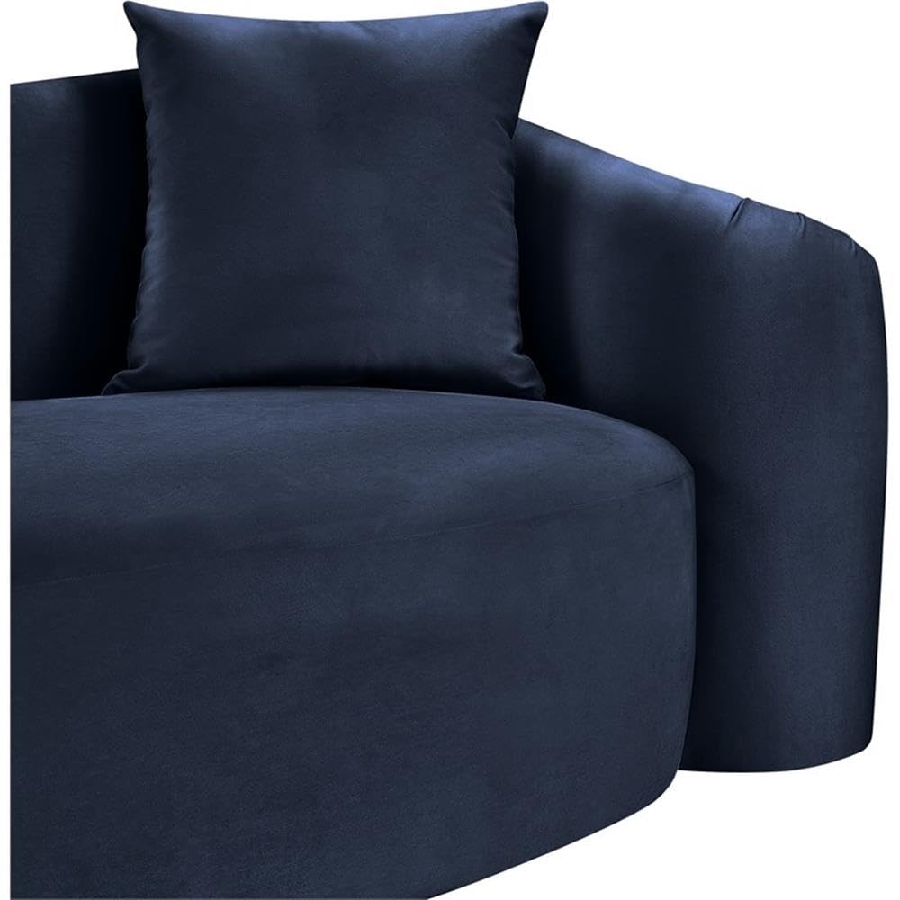 BOWERY HILL Contemporary Velvet Accent Chair