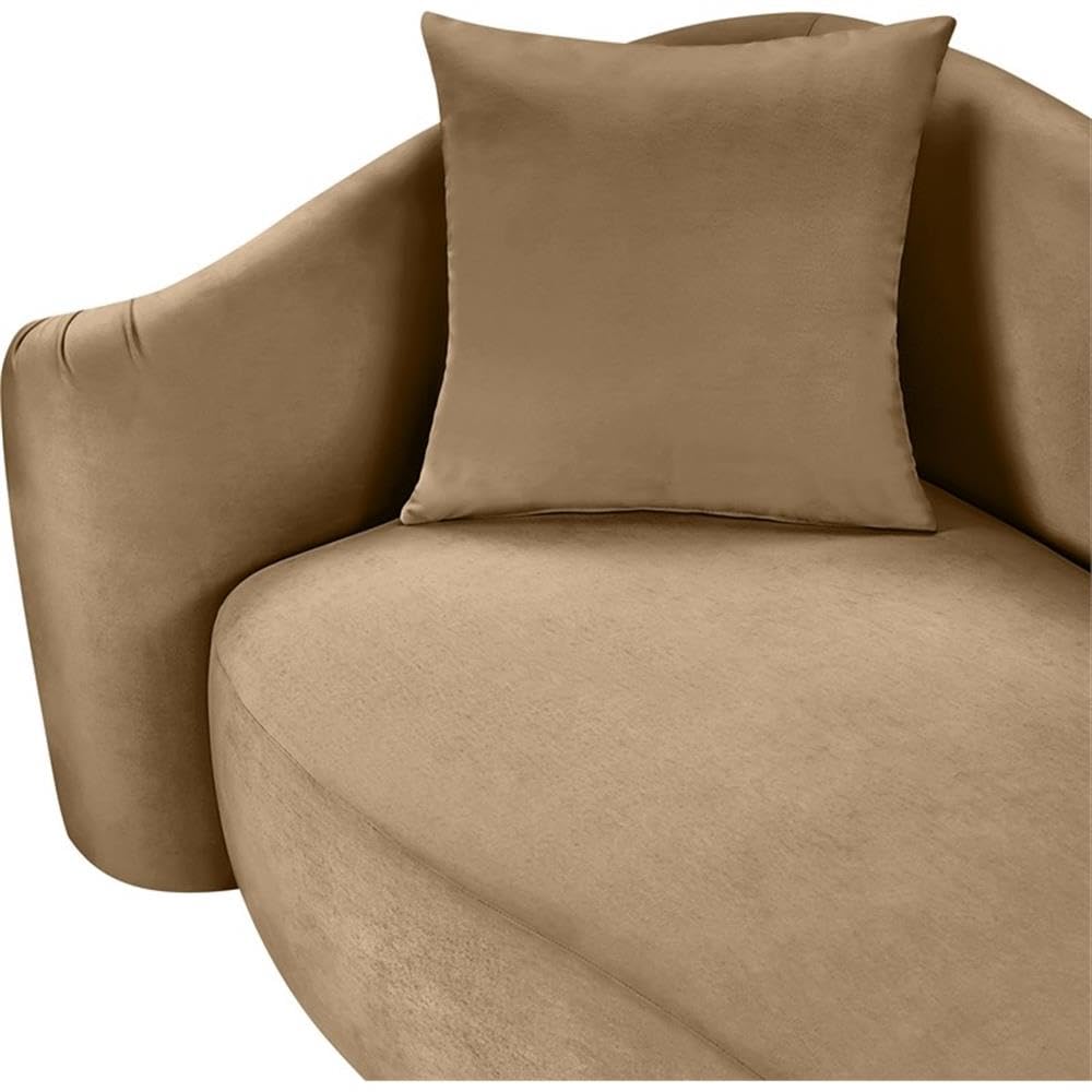 BOWERY HILL Contemporary Velvet Accent Chair