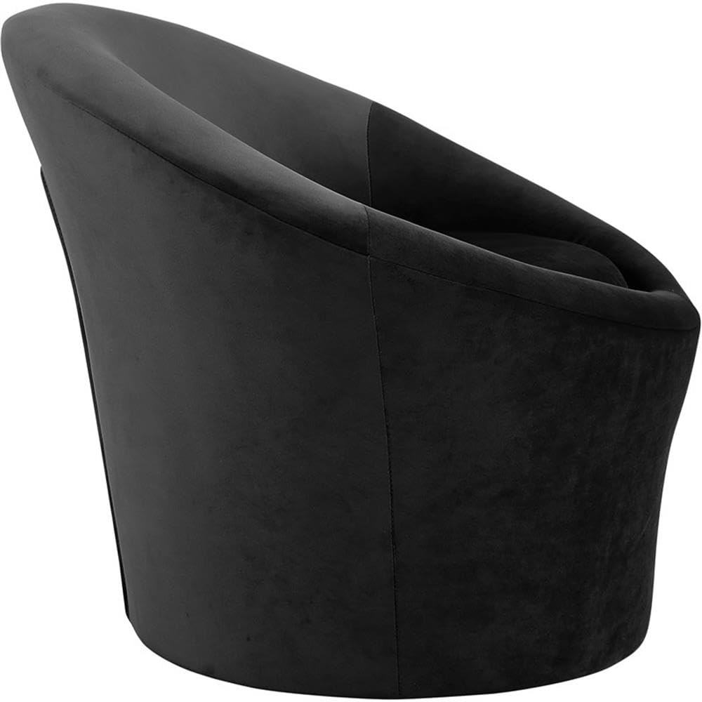 BOWERY HILL Contemporary Velvet Accent Chair