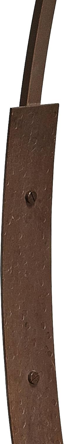 Oak River Dark Rust and Amber Mica Arc 66 1/2" Tall Floor Lamp USB Dimmer