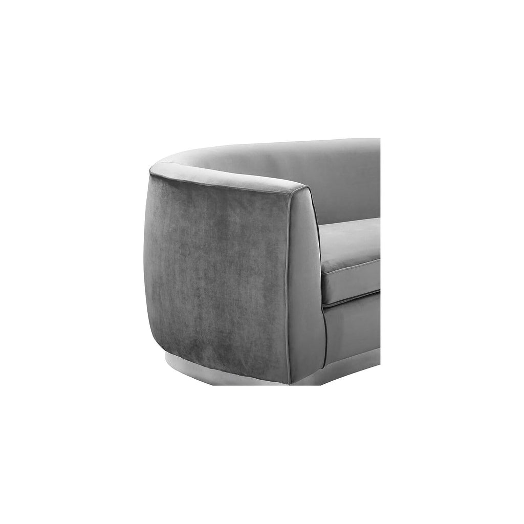 Maykoosh Velvet Accent Chair - Modern Living Room Upholstered Seating with Steel