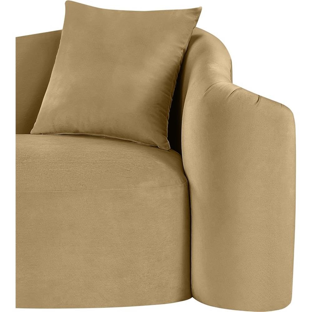 BOWERY HILL Contemporary Velvet Accent Chair