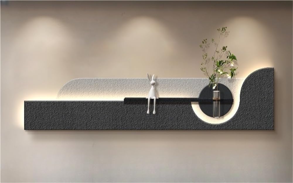 3D Sandstone Wall Art with Vase & LED Light