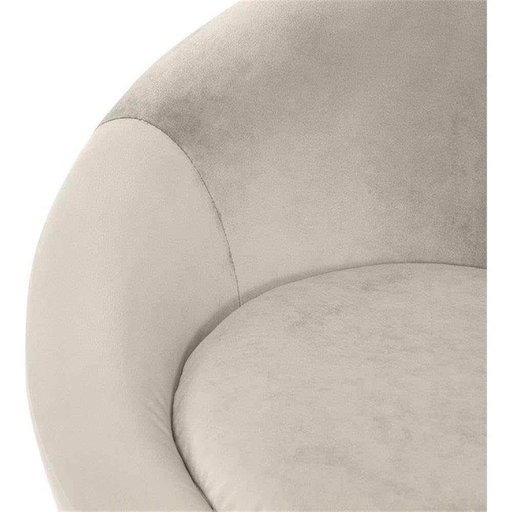 BOWERY HILL Contemporary Velvet Accent Chair
