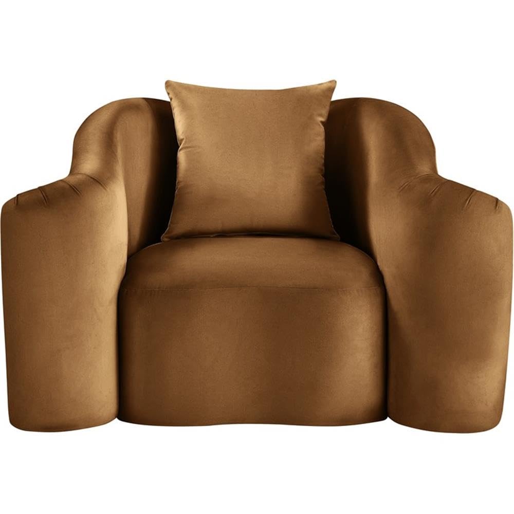BOWERY HILL Contemporary Velvet Accent Chair