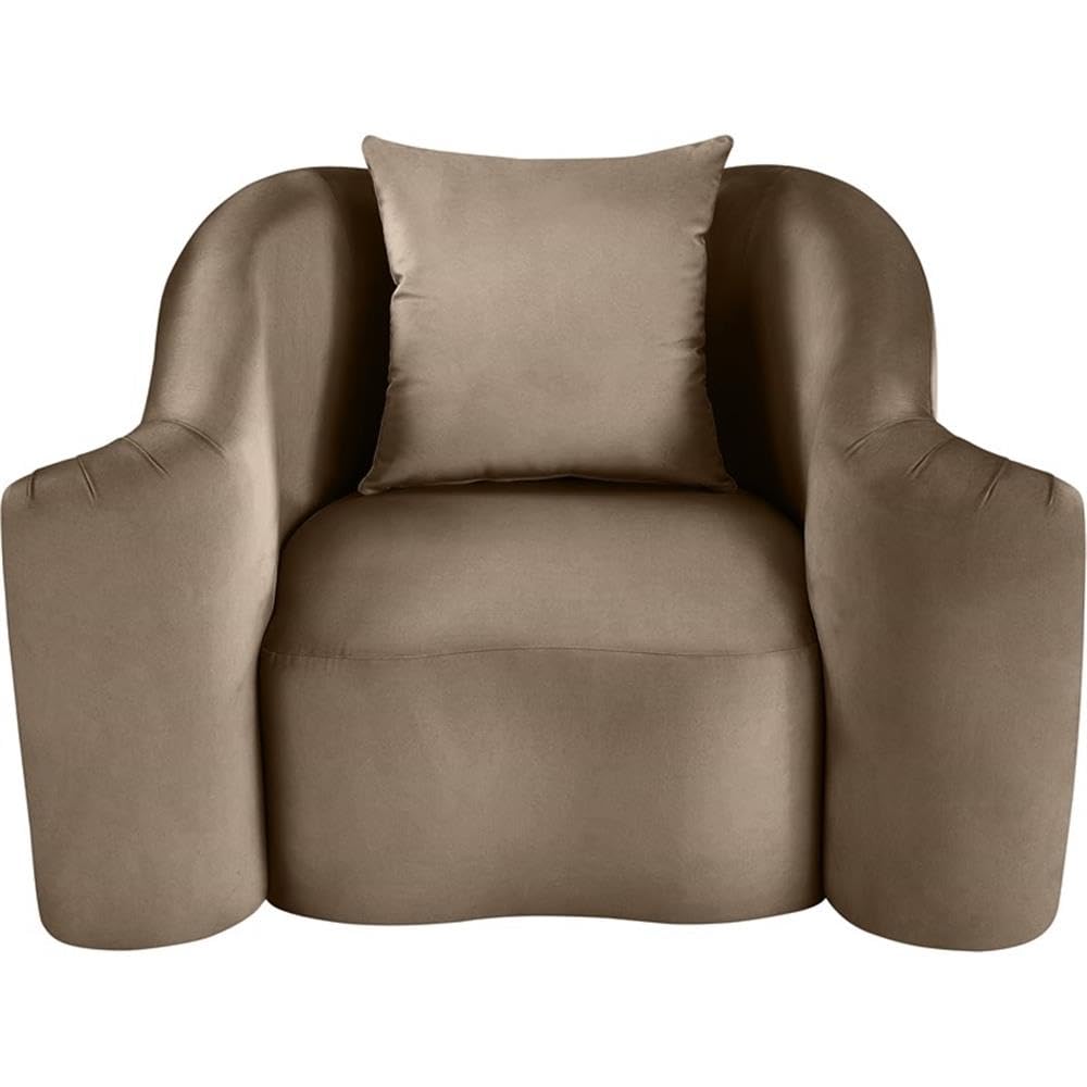 BOWERY HILL Contemporary Velvet Accent Chair