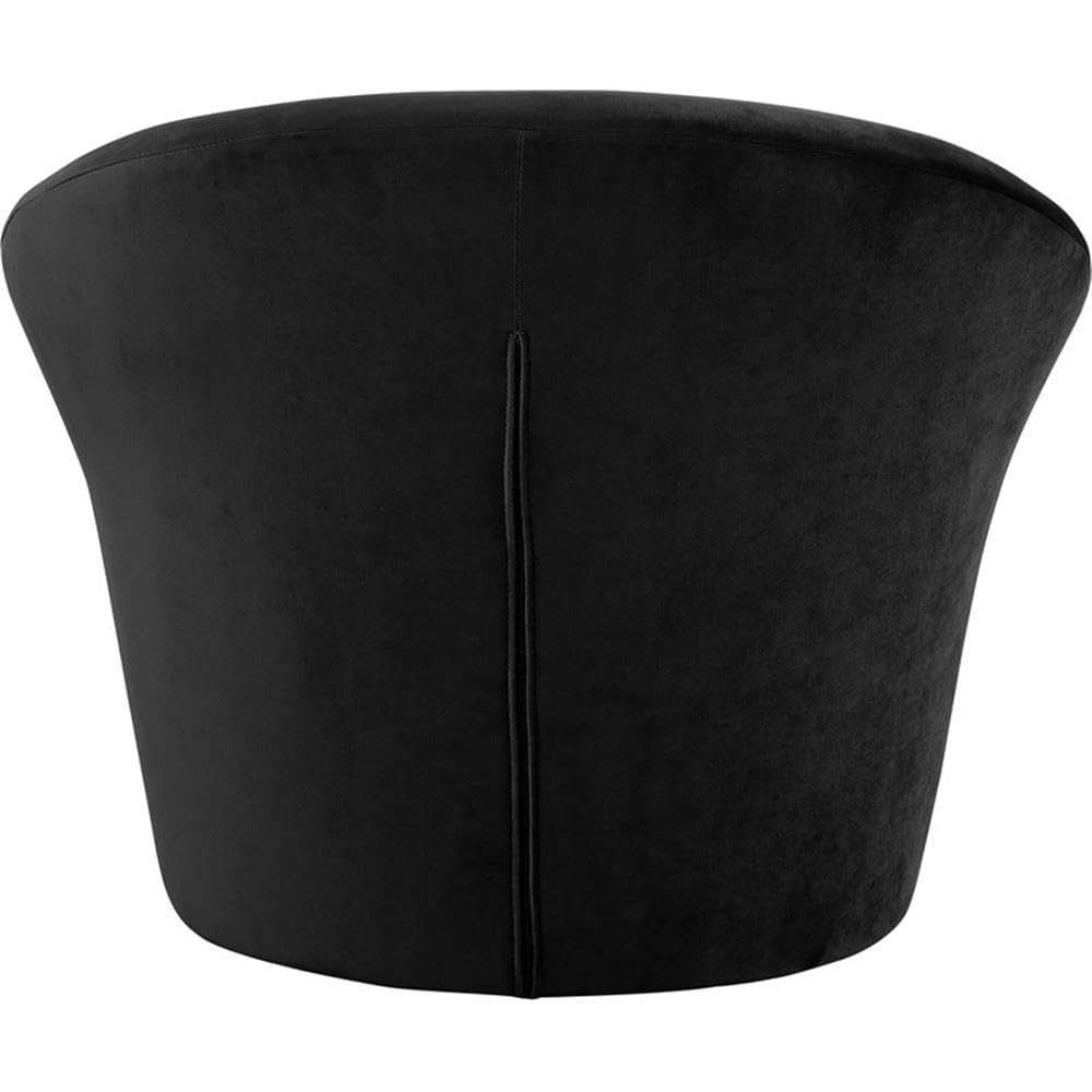 BOWERY HILL Contemporary Velvet Accent Chair