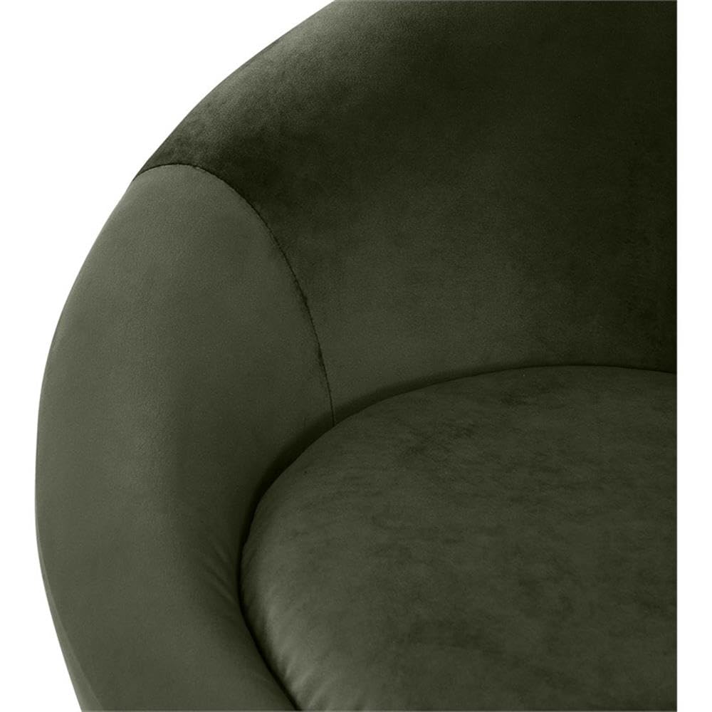 BOWERY HILL Contemporary Velvet Accent Chair