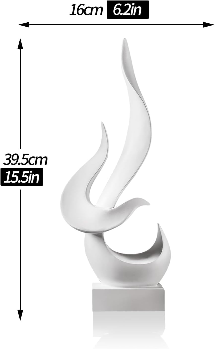 Modern Abstract Flame Sculpture