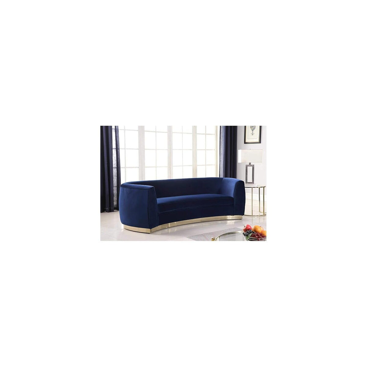 Maykoosh Velvet Accent Chair - Modern Living Room Upholstered Seating with Steel