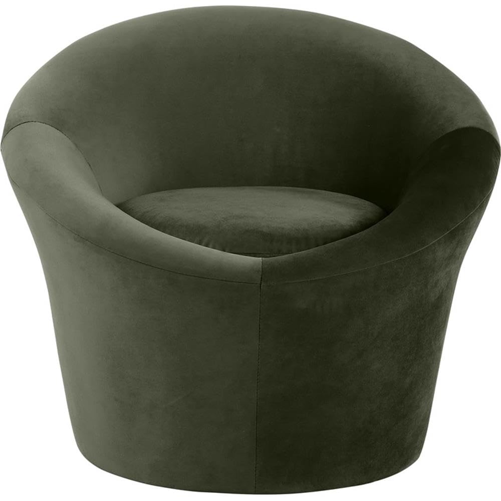 BOWERY HILL Contemporary Velvet Accent Chair