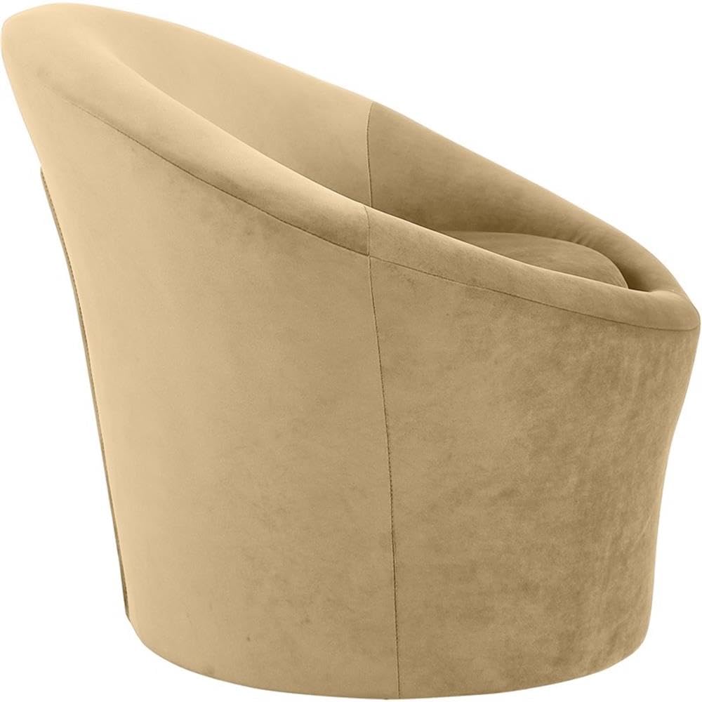 BOWERY HILL Contemporary Velvet Accent Chair