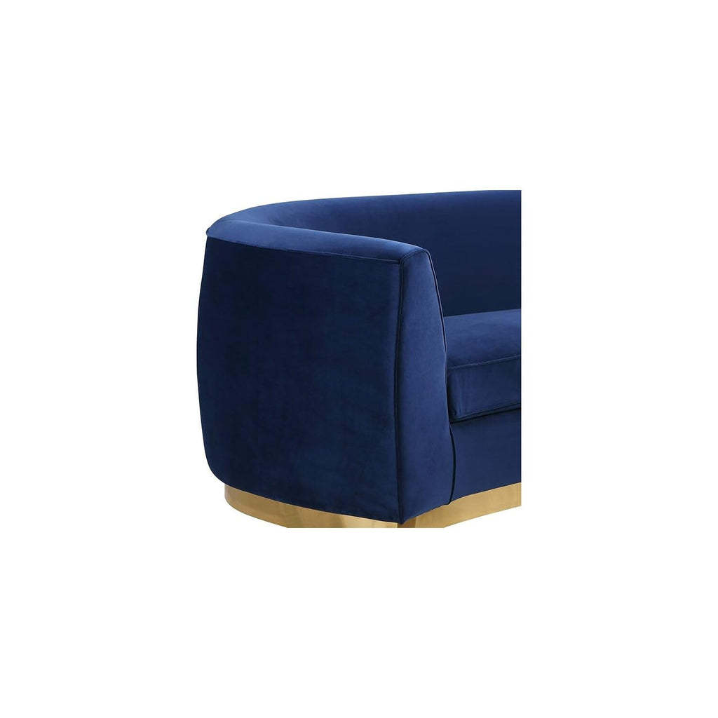 Maykoosh Velvet Accent Chair - Modern Living Room Upholstered Seating with Steel