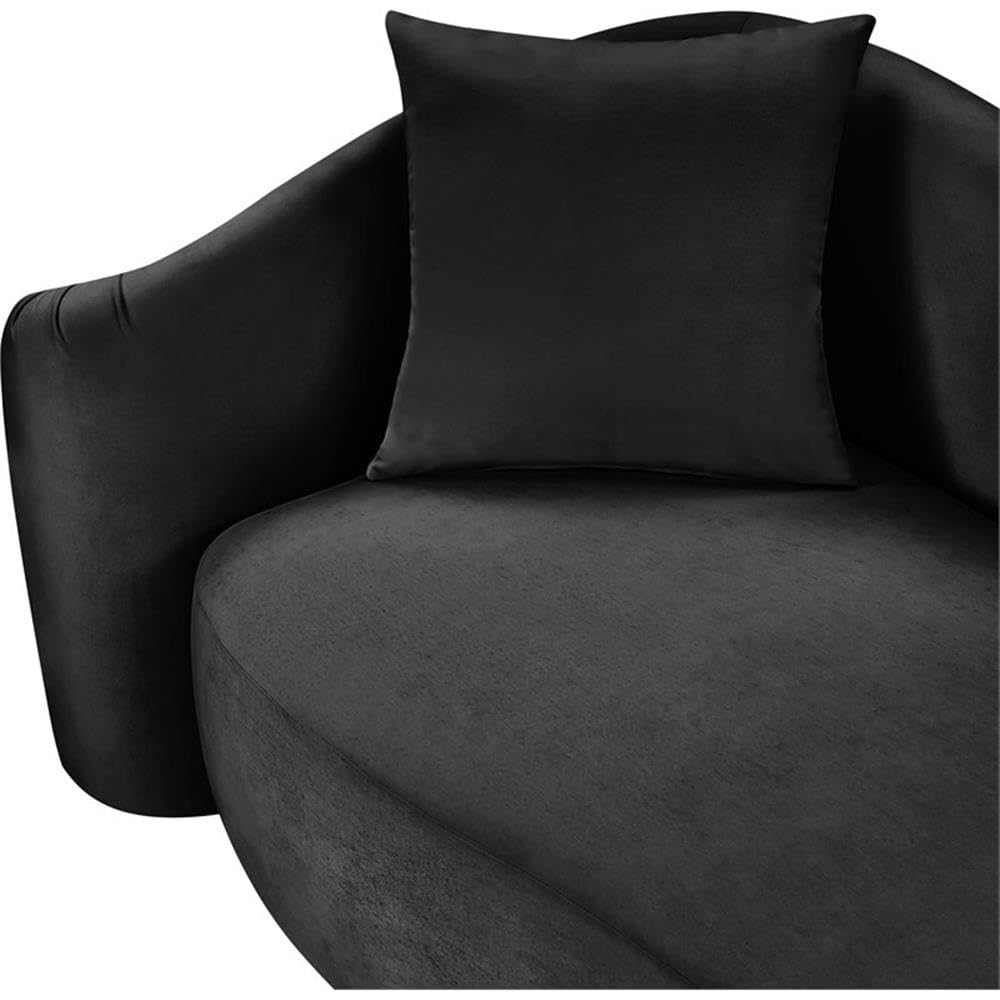BOWERY HILL Contemporary Velvet Accent Chair