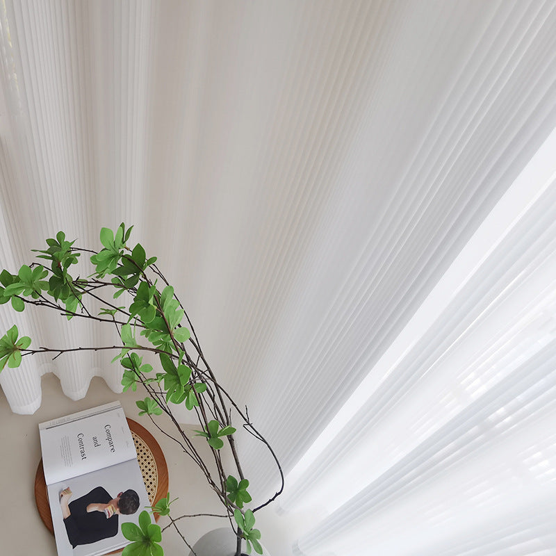 White Vertical Curtain Panel
