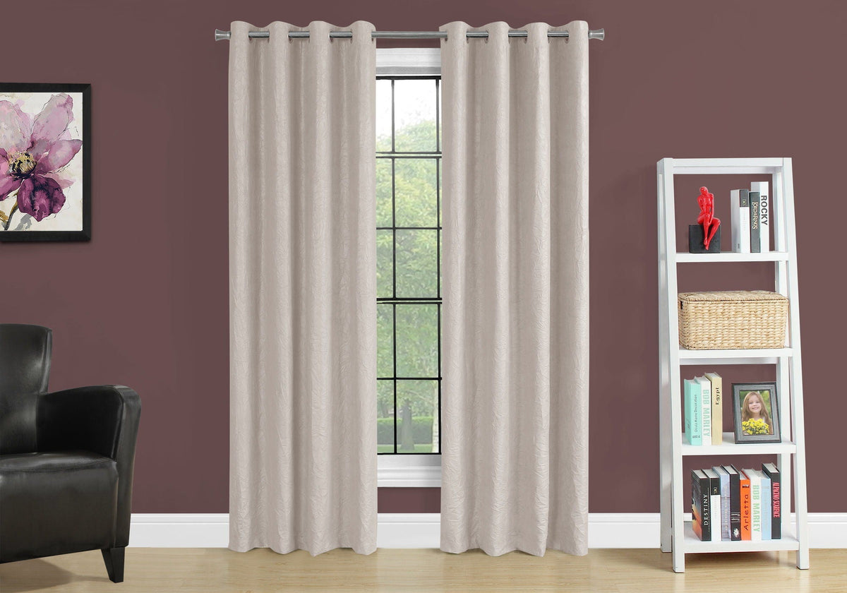 Contemporary Room-Darkening Grommet Curtain Panels — Set of 2