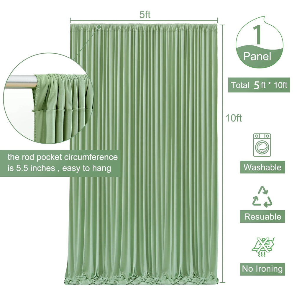 White Event Backdrop Curtain Panel