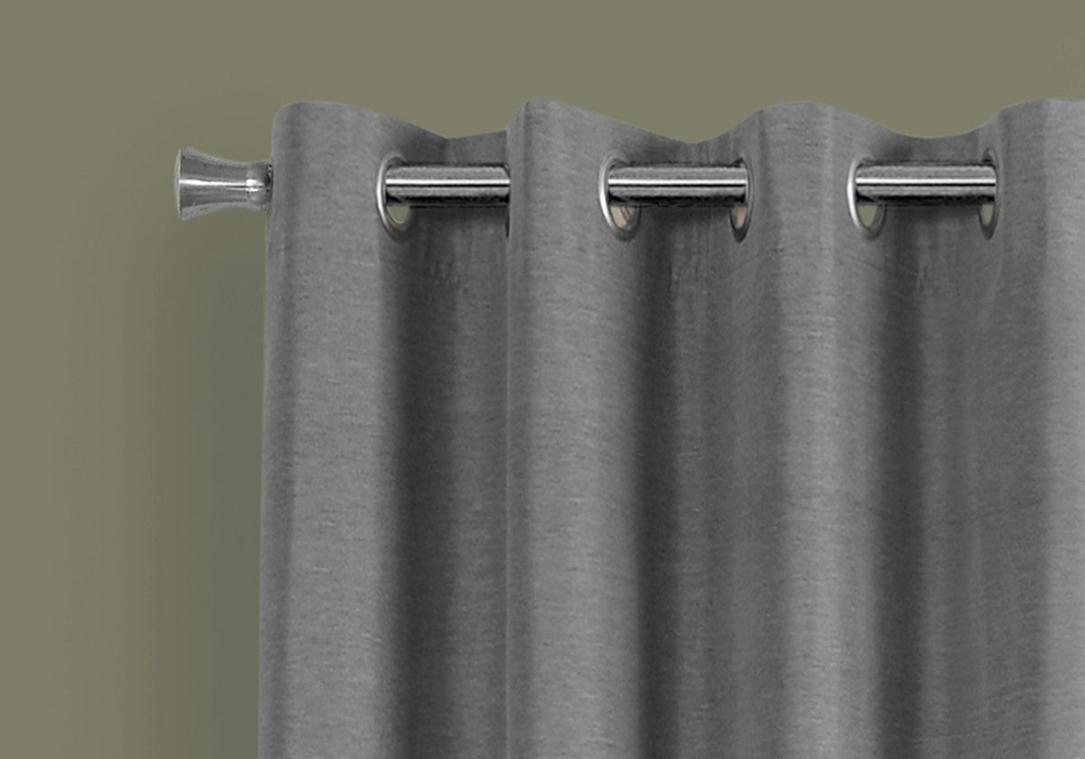 Contemporary Room-Darkening Grommet Curtain Panels — Set of 2