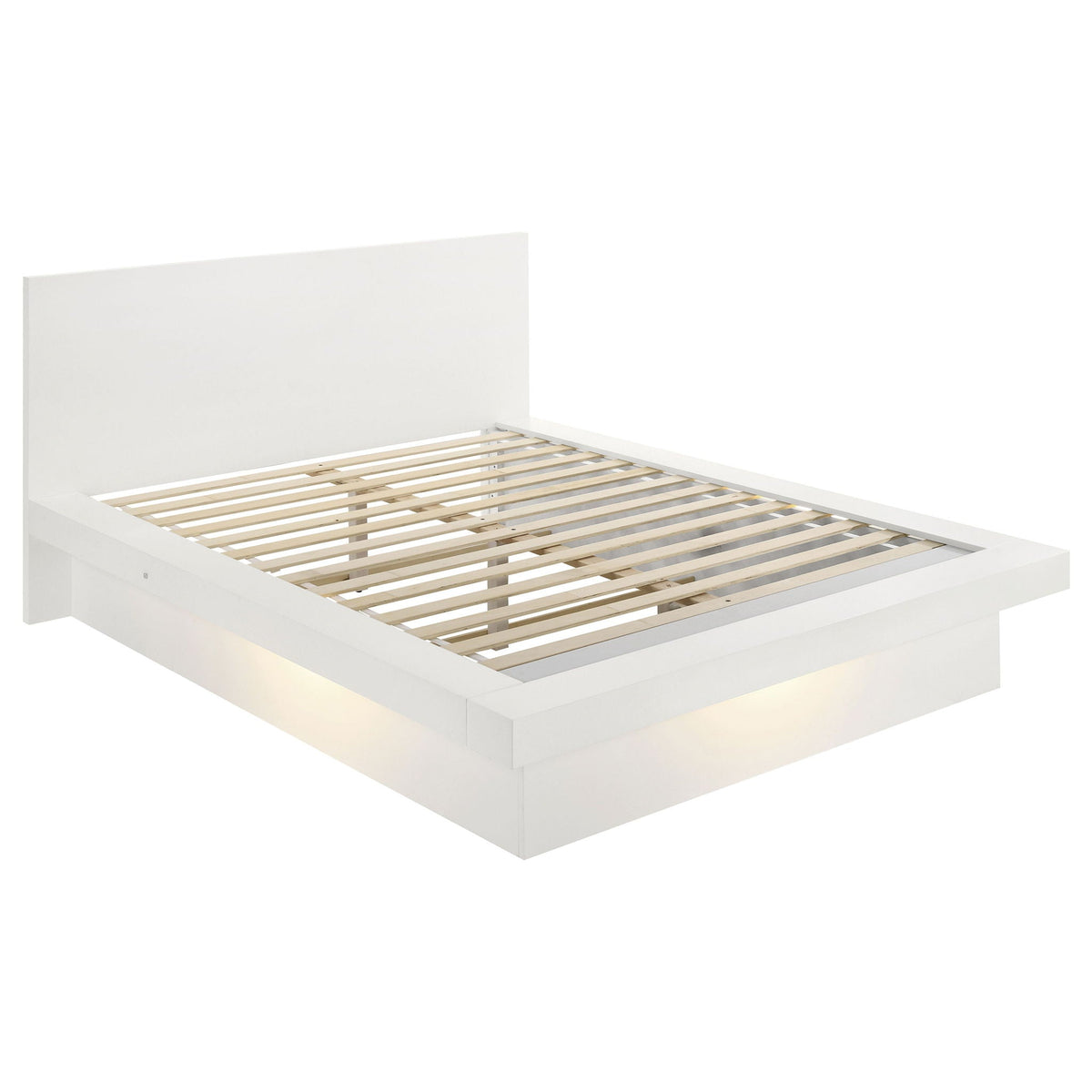 Jessica Snow White Six-Piece Queen LED Bedroom Set