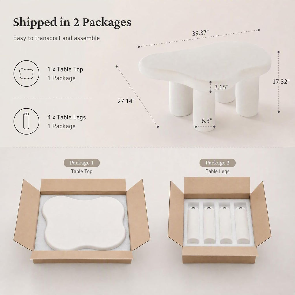 Cloud-Shaped Coffee Table