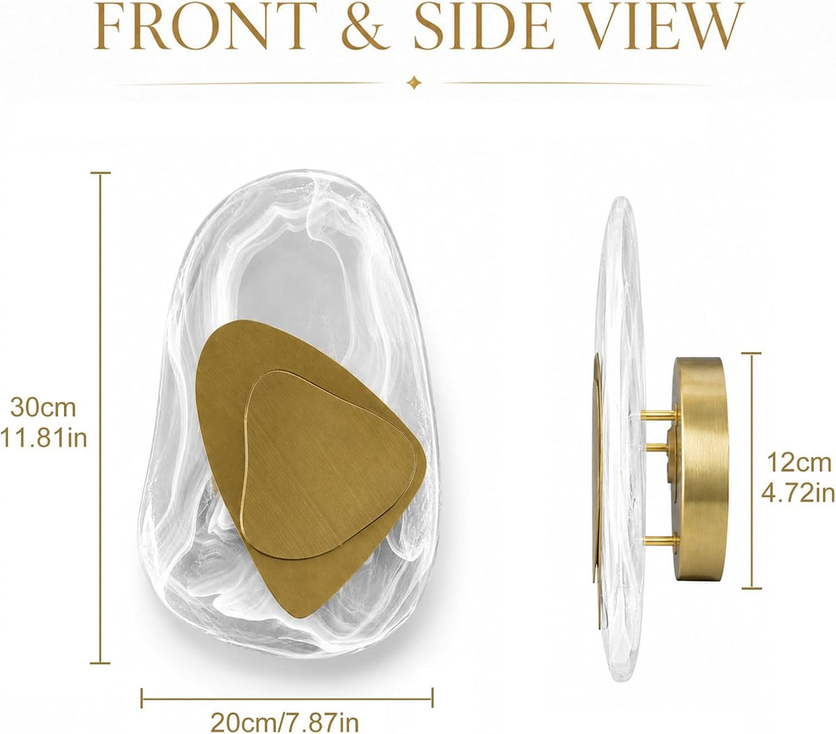 Geometric Glass Wall Sconce