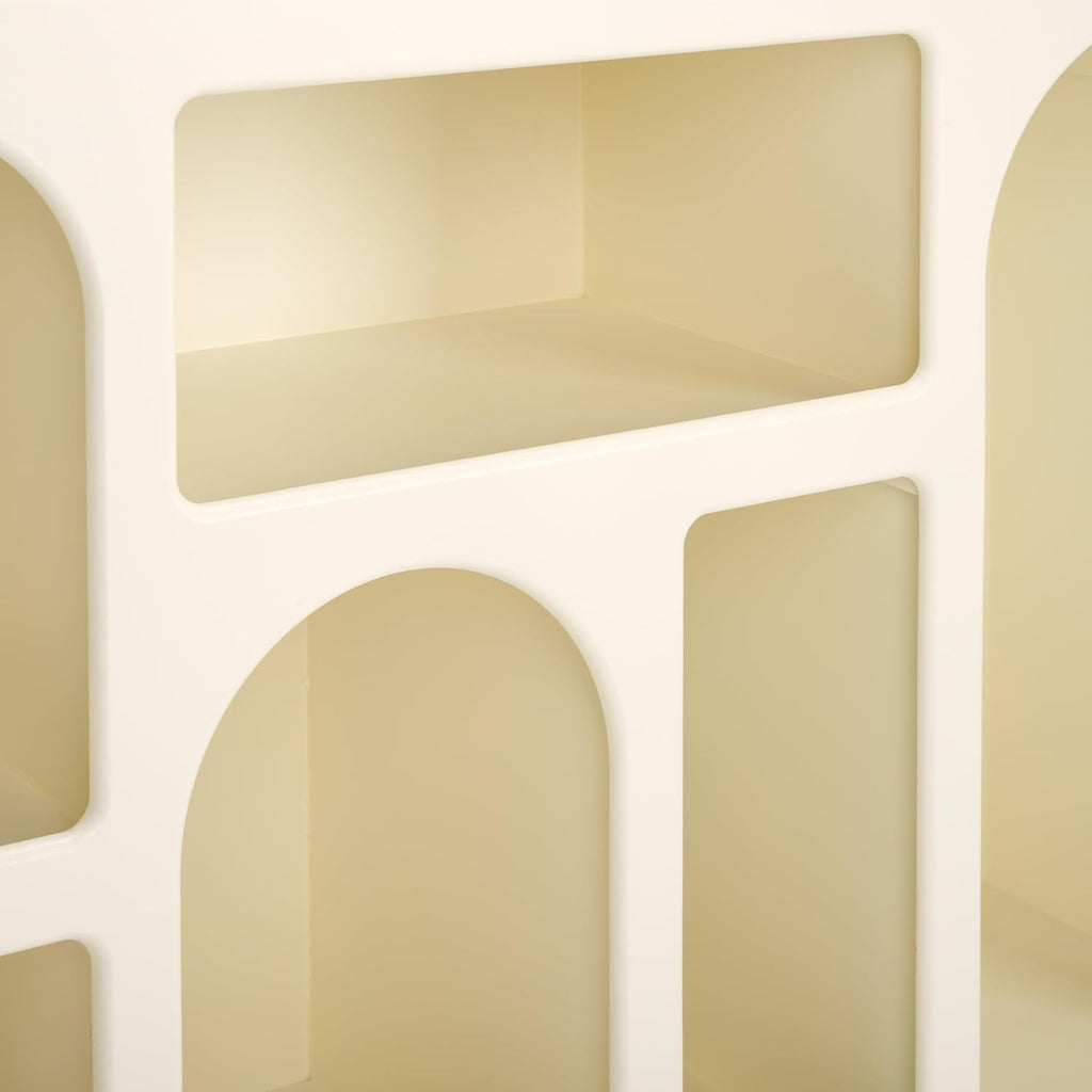 Nefeli Ivory Geometric Console Table