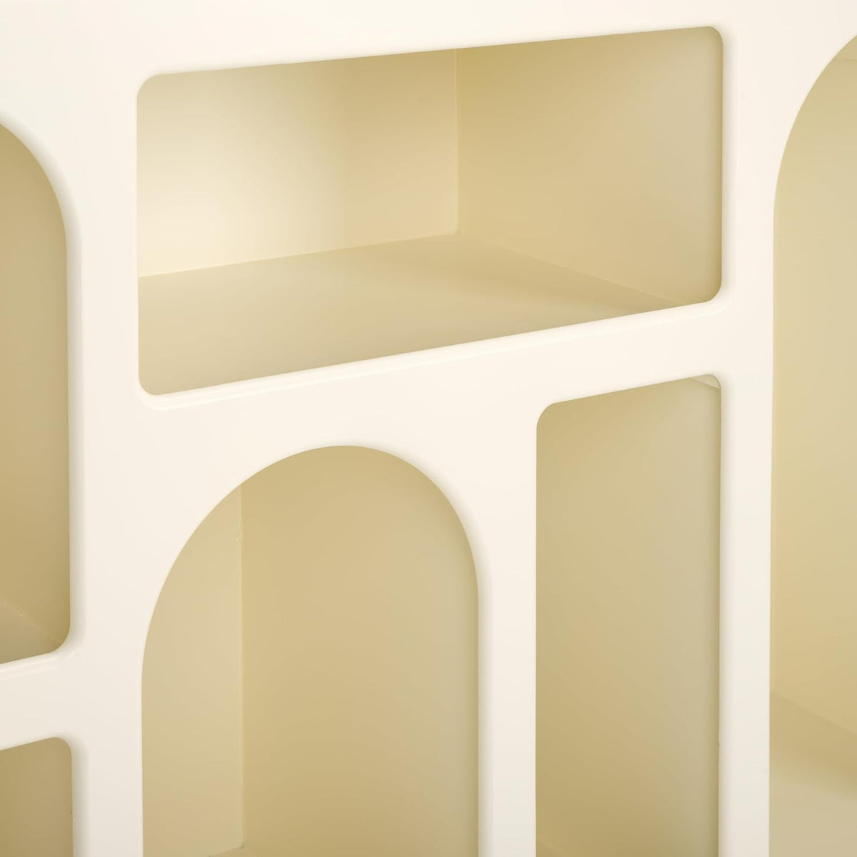 Nefeli Ivory Geometric Console Table