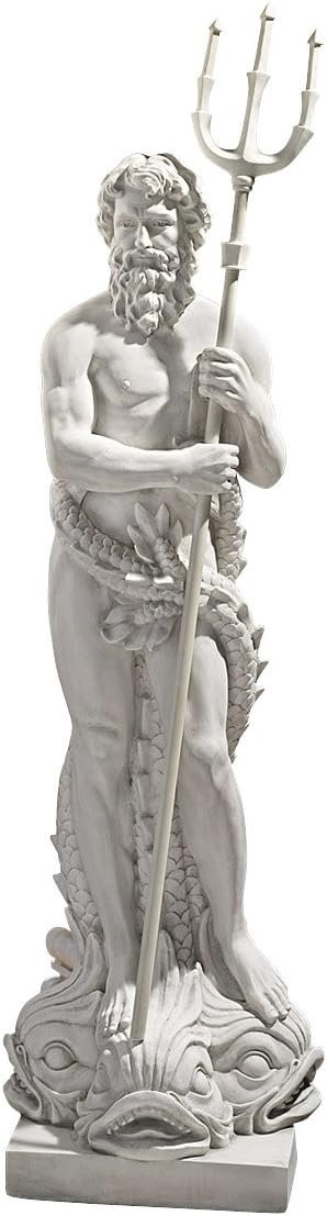 Design Toscano NG32474 Poseidon Man of the Sea Greek Mythology Indoor/Outdoor