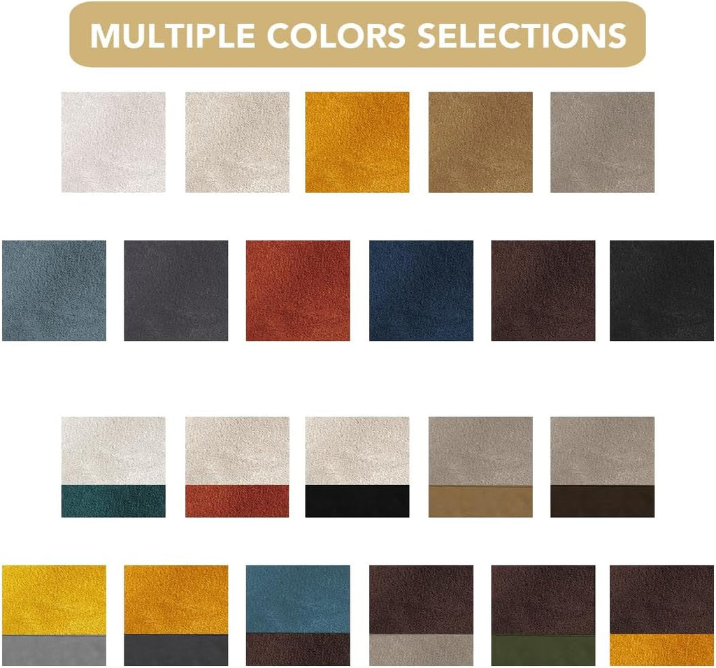 Velvet Color-Block Curtain Set