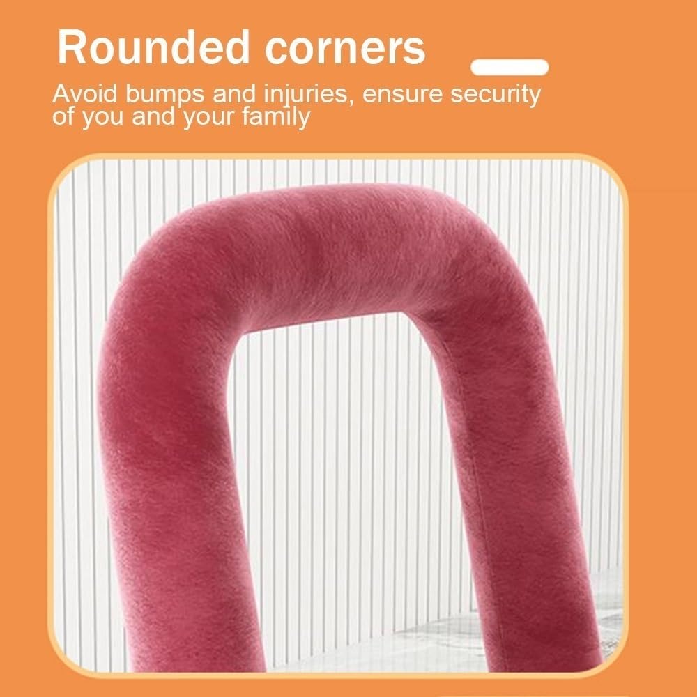 Creative Pin-Shaped Stool, Cornerless Makeup Stool(Pink)