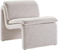 MAKLAINE Boucle Fabric Upholstered Armless Accent Chair