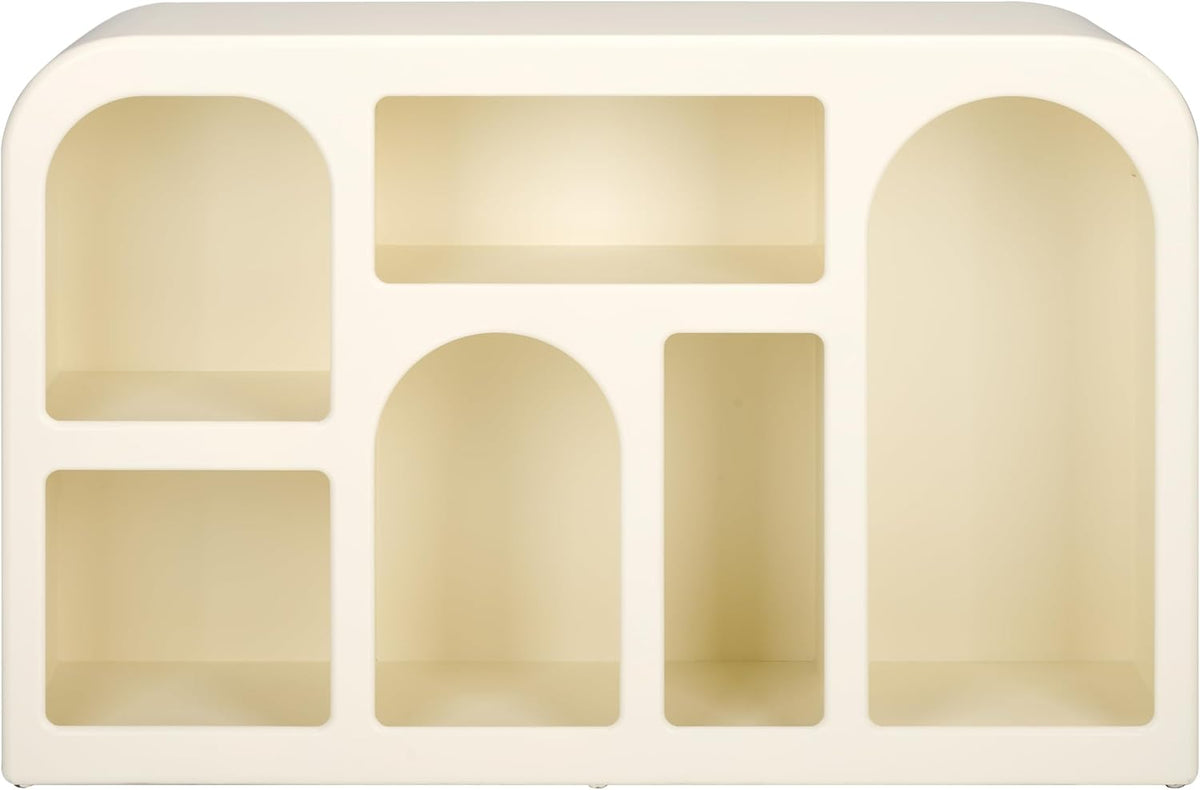 Nefeli Ivory Geometric Console Table