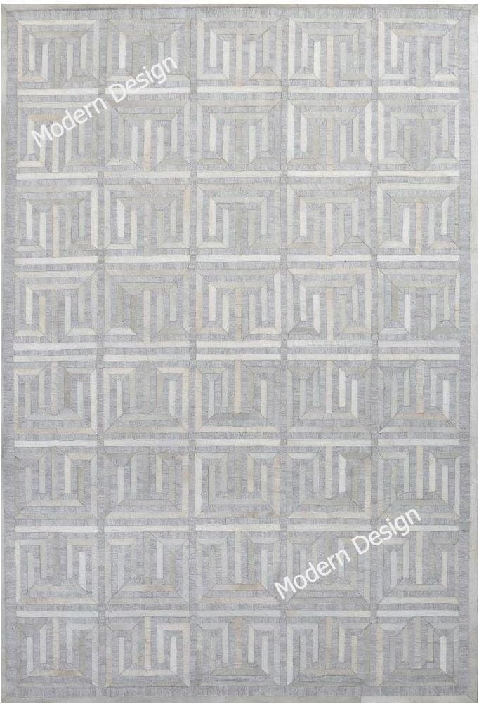 Modern Design Patchwork Cowhide Area Rug
