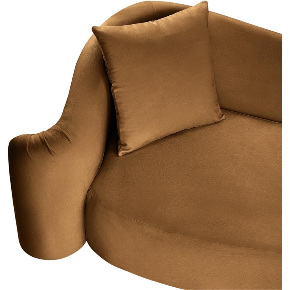 BOWERY HILL Contemporary Velvet Accent Chair