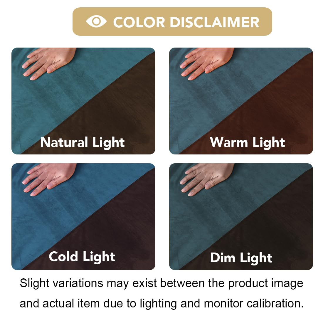 Velvet Color-Block Curtain Set