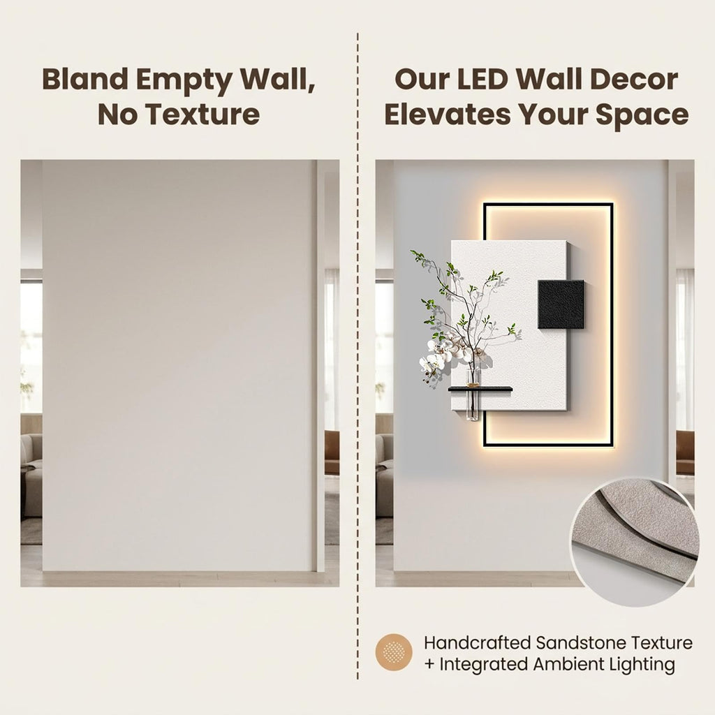 3D Sandstone LED Wall Art