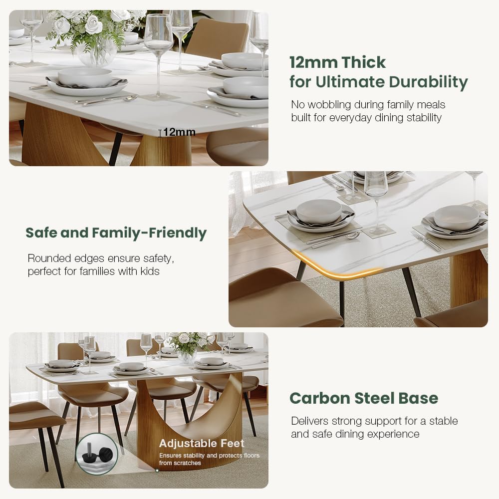 Hobart Sintered-Stone Dining Table