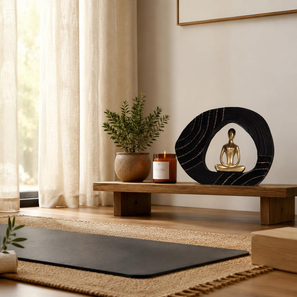 Wood Whimsical Room Decor Face Statue for Women