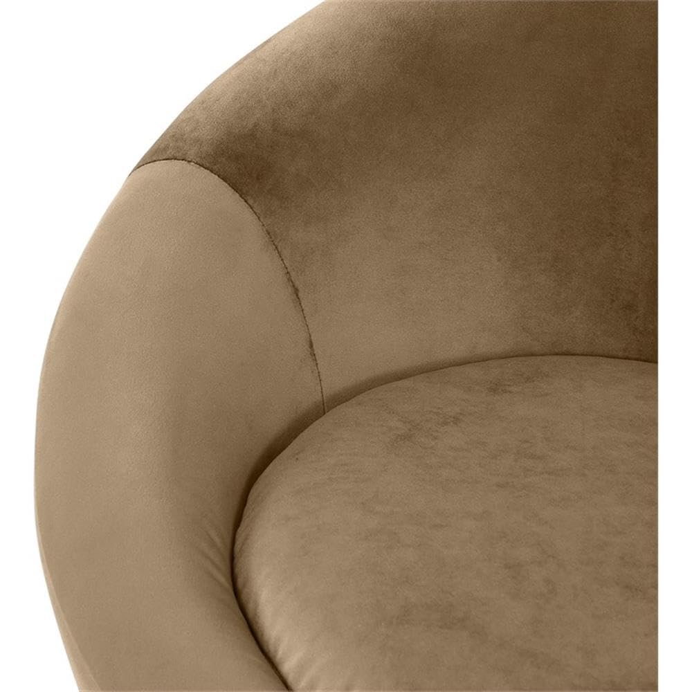 BOWERY HILL Contemporary Velvet Accent Chair