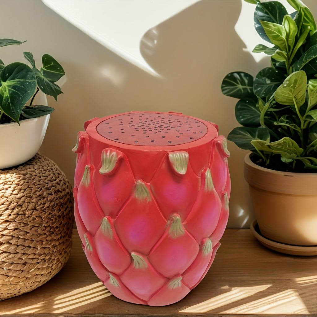 Fruit-Inspired Stool,End Table:Multi-Functional Furniture–as Seating,Stylish Side Table,Home Decor Plant Stand (Yellow Lemon, Inches, 14.17, Inches, 12.60, Inches, 12.60)