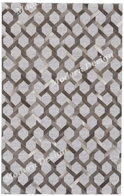 Modern Design Patchwork Cowhide Area Rug