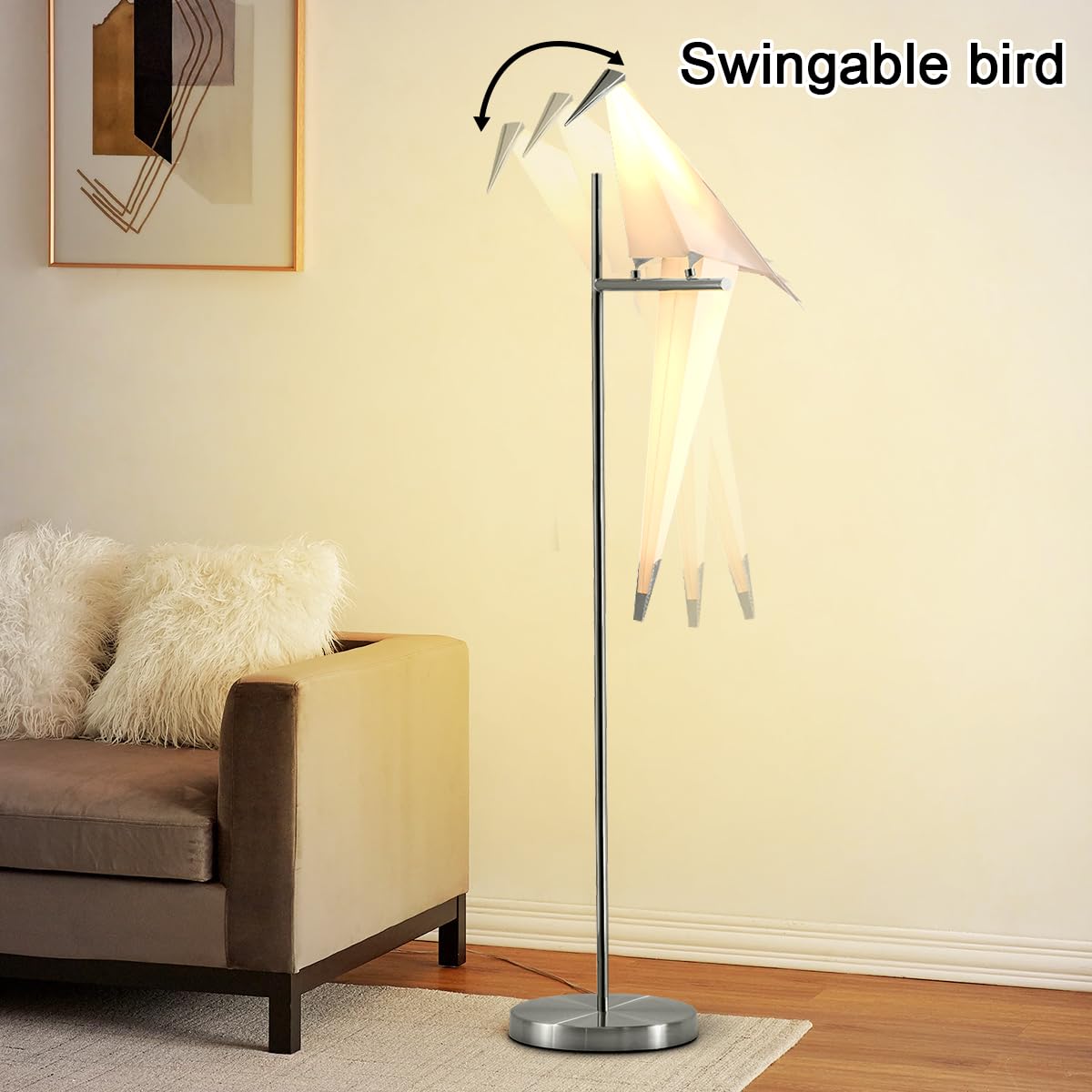 Origami Bird Floor Lamp
